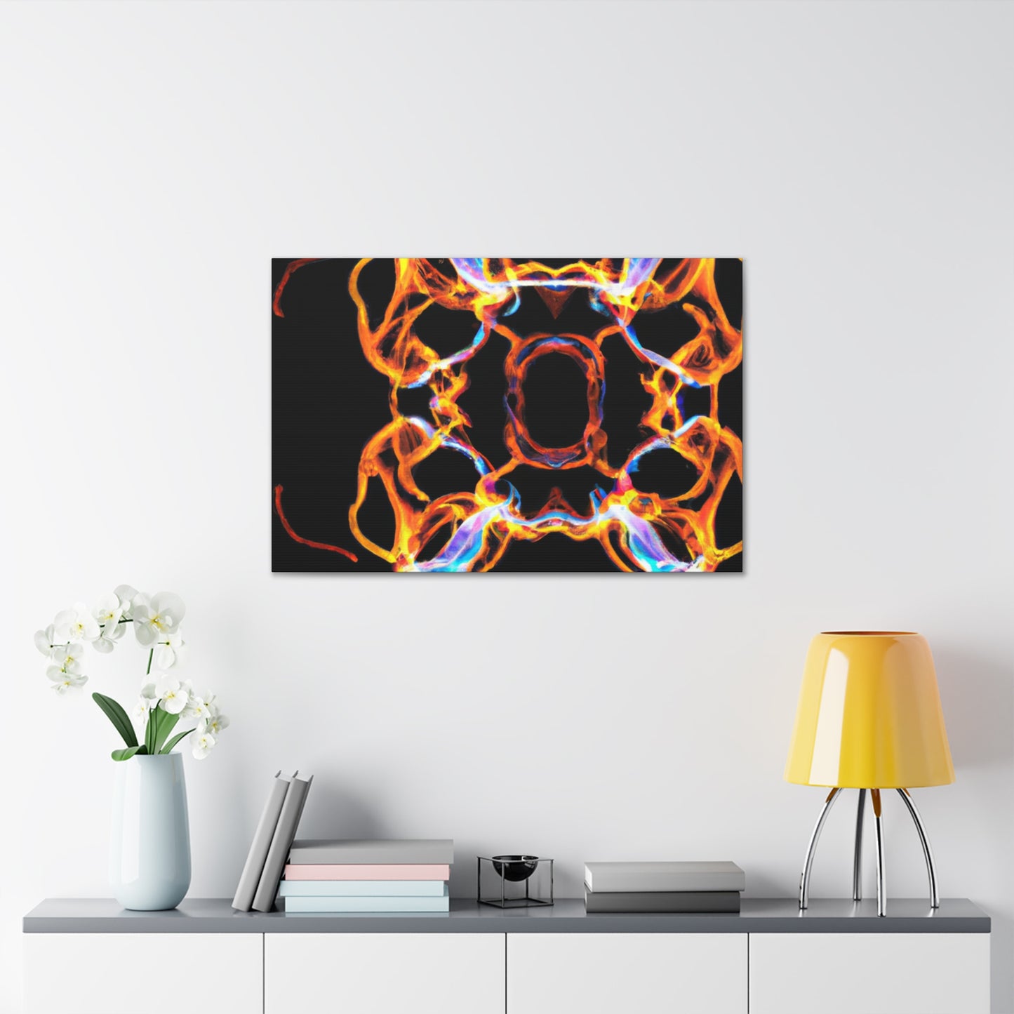 Psychedelic Infinity Orbitals. Trippy Infinity Patterns Art Canvas