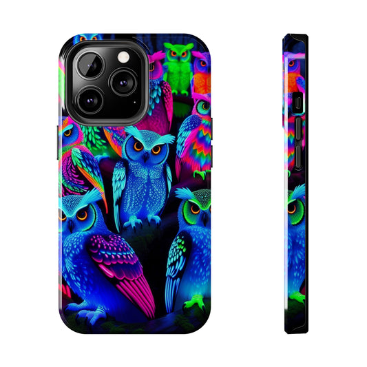 Neon Luminance Owls NEON Owls Tough Phone Case