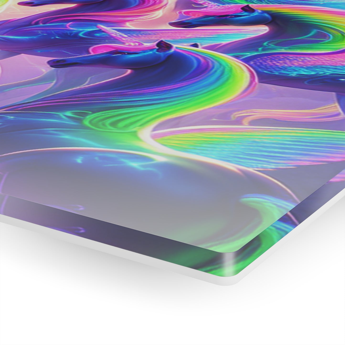 Neon Unicorns Dreamscape NEON Unocrons Art 1/4" Glossy Acrylic Art