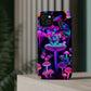 "Neon Gloomsprite Dance" Neon Butterflies and Mushrooms Premium Art Magsafe Magnet Tough IPhone 13 14 15 Pro Plus Max and Mini in Matte and Glossy Phone cases