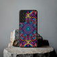 "Fantasia of Fluorescence" Infinity Patterns Art Polycarbonate Phone Case Samsung Galaxy s21 s22 Google Pixel 6 Iphone 11 12 13 14 Pro Max Mini Plus