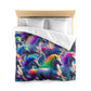 Pietro Romano - NEON Unicorns Microfiber Duvet Cover