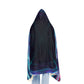 'Vibrant Cosmos' - NEON Infinity Patterns Art Hooded Snuggle Blanket