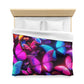 Pietro da Bergamo - NEON Butterflies Microfiber Duvet Cover