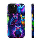 Neon Owlfection. Neon Owls Premium Art Magsafe Magnet Tough IPhone 13 14 15 Pro Plus Max and Mini in Matte and Glossy Phone cases