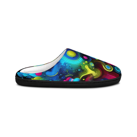 Leo da Vinci - Trippy Infity Patterns Men's Indoor Slippers