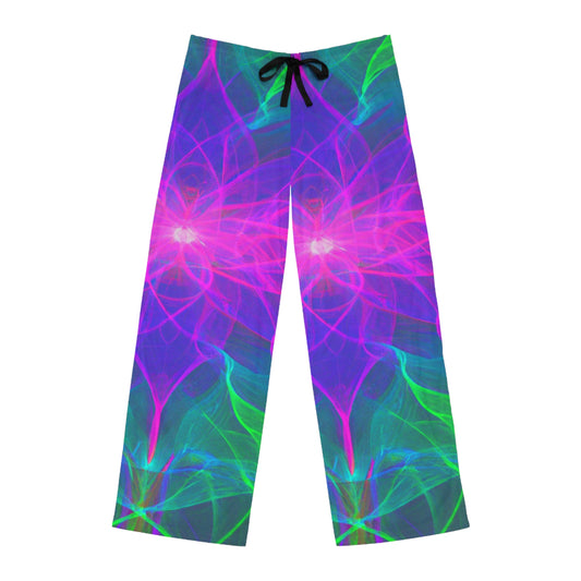 TDB Infinite Neon Splattertopia Trippy Infinity Patterns Mens Pajama Pants