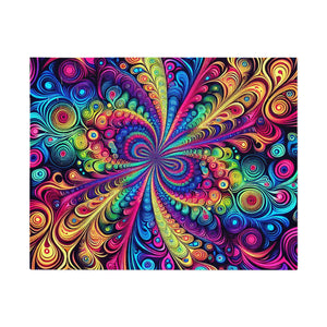 NeonInfinityVibe. - Neon Trippy Infinity Patterns Puzzle 30, 110, 252, and 1000 Pieces
