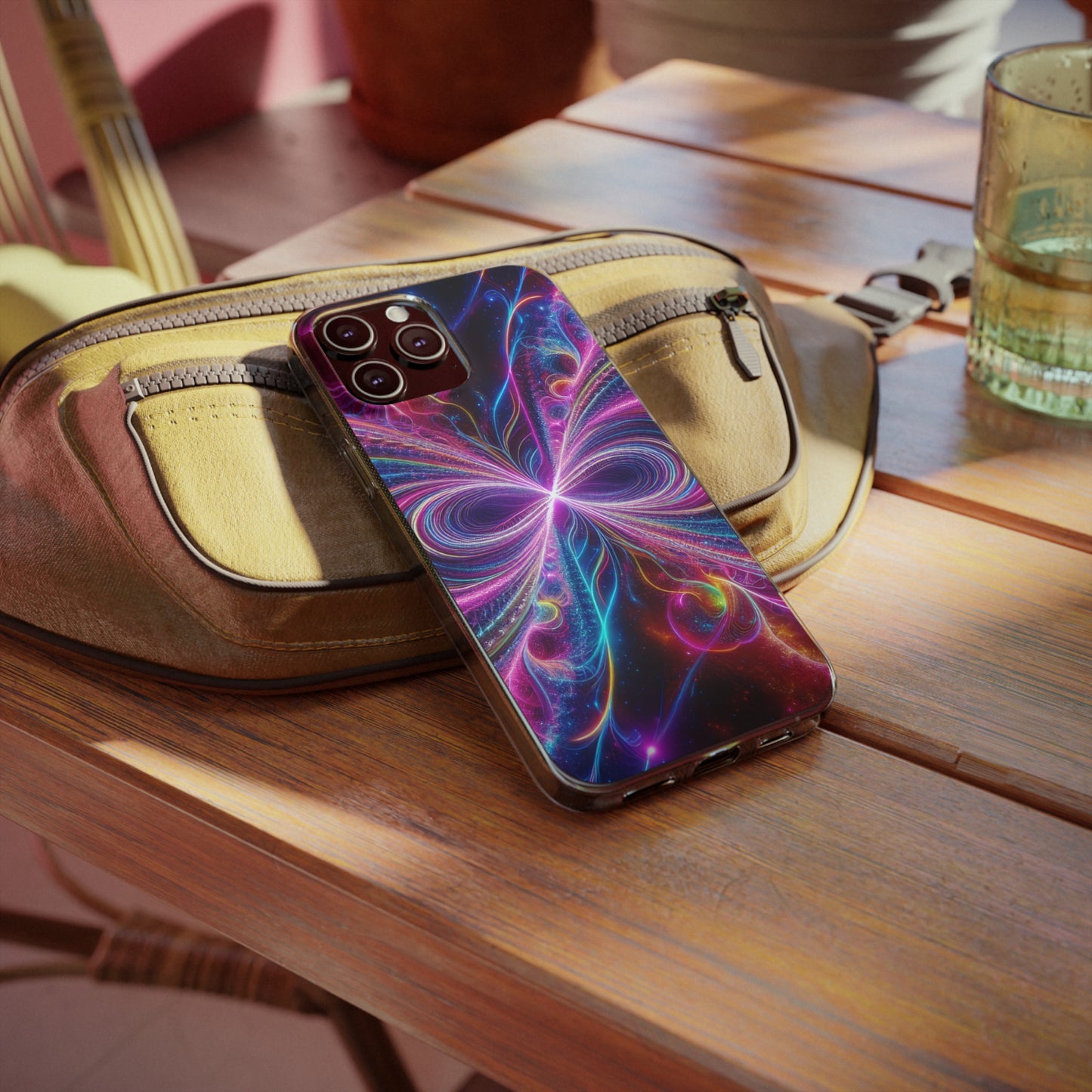 Neon Infinity Dreams Infinity Patterns Art Polycarbonate Phone Case