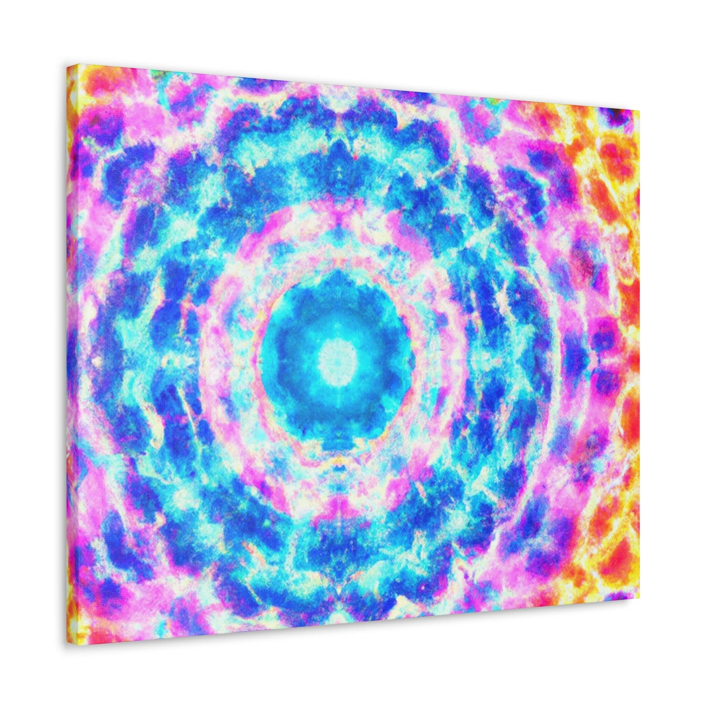 Vivid Cosmic Lightsphere Trippy Infinity Patterns Art Canvas