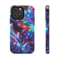 "Butterfly Prism Eruption" NEON Butterflies Tough Phone Case