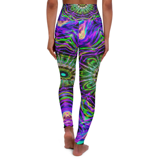"Neon Infinity Indulgence" - Trippy Infinity Patterns Leggings