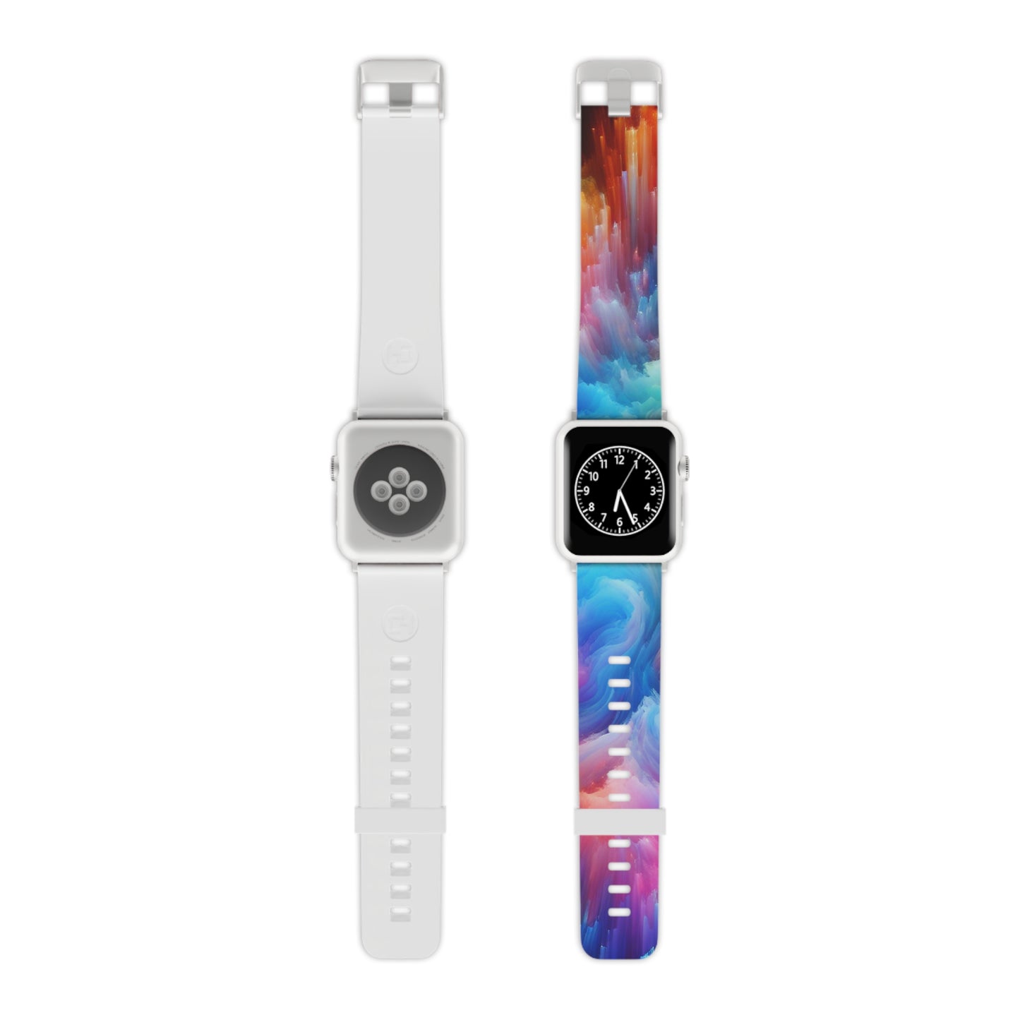 Neon Visionscapes - Trippy Infinity Patterns Iwatch Band