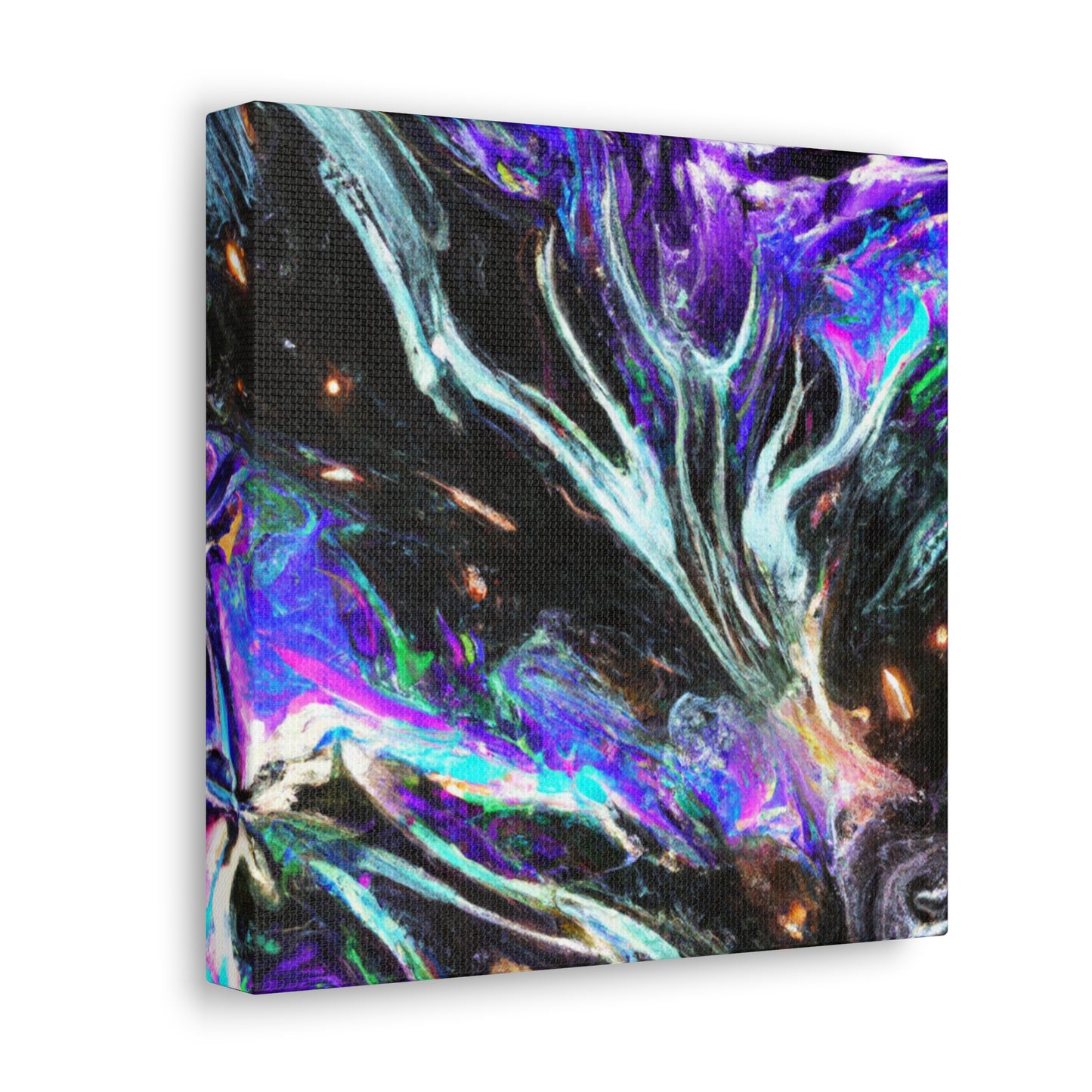 Interdimensional Fantasia. Trippy Infinity Patterns Art Canvas