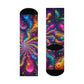 Interstellar Radiance. Trippy Cushioned Crew Socks