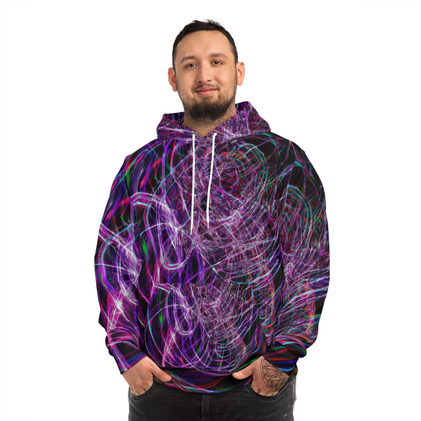 Neon EverAfter. -Trippy Infinity Patterns AOP Hoodie