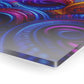 Cosmic Vibrancy. Trippy infity Pattern 1/4" Glossy Acrylic Art