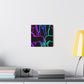 Vibrant Neon Unicornscape. NEON Unicorns Art Canvas