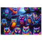 NeonOwlDreams - Neon Owls Puzzle 30, 110, 252, and 1000 Pieces