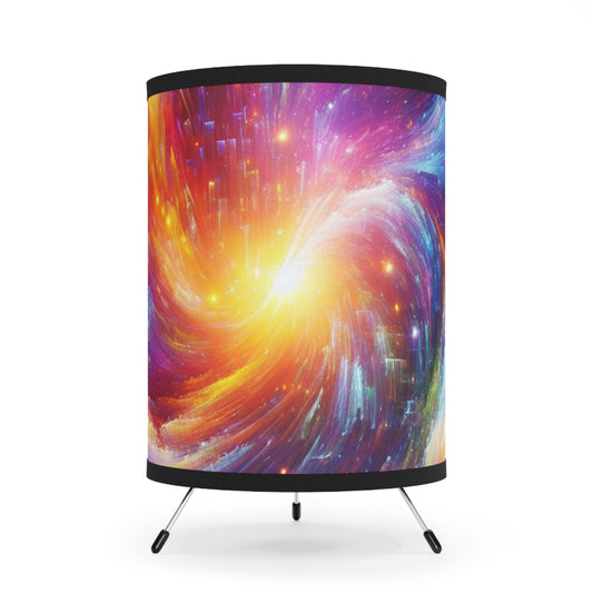 Giovanni Buonarotti - Trippy Infity Patterns Art Tripod Lamp