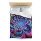 Gerrit Hoornbeek - Trippy Infinty Patterns Microfiber Duvet Cover
