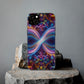 "Neon Infinity Bliss" Infinity Patterns Art Polycarbonate Phone Case