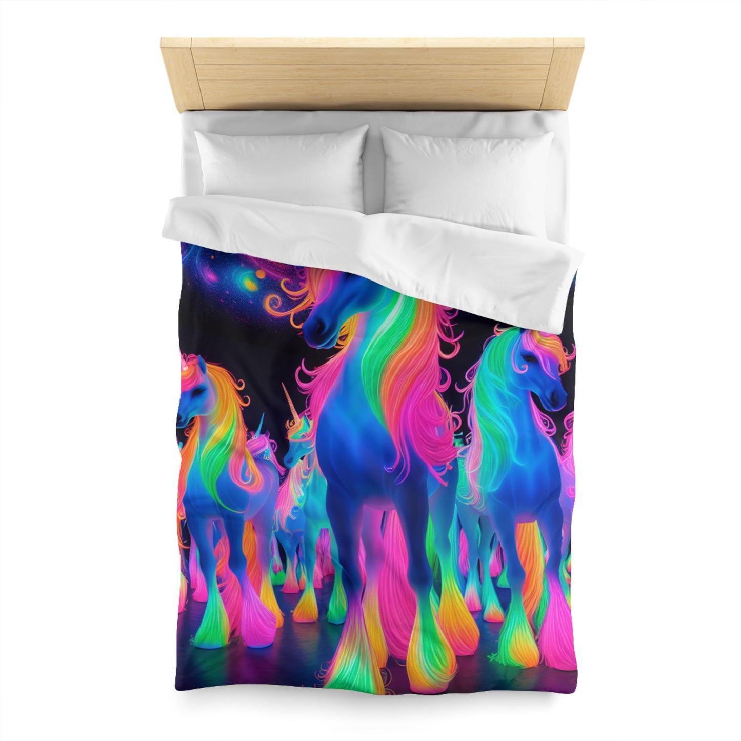 Andrea da Lucca - NEON Unicorns Microfiber Duvet Cover
