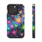 Neon Butterflies In Flight. NEON Butterflies Tough Phone Case