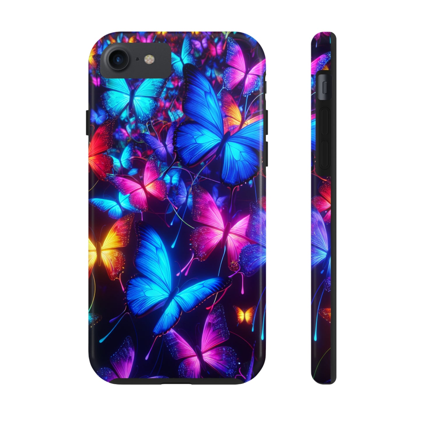 'Metamorphic Brilliance' NEON Butterflies Tough Phone Case