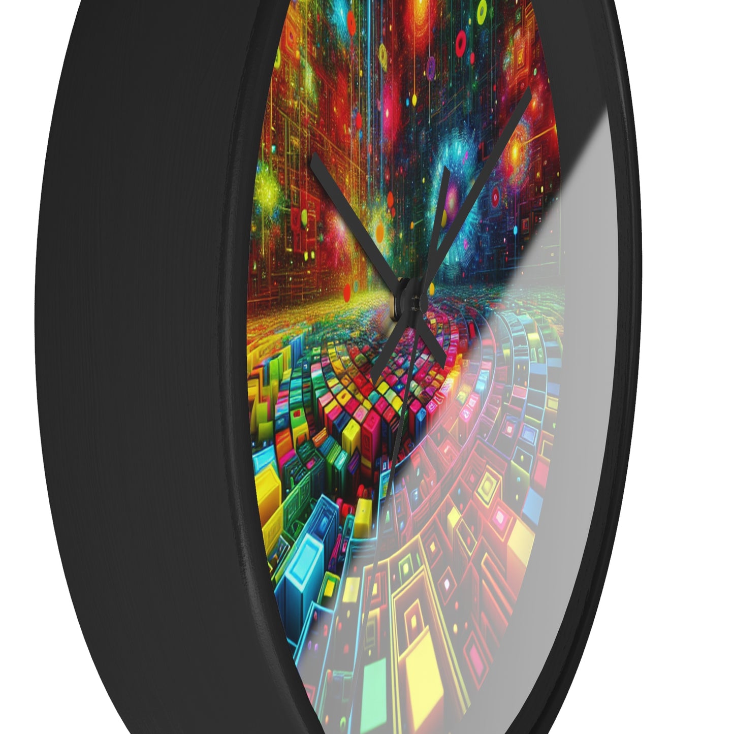 Alberta Negrelli - Trippy Infinity Patterns Wall Clock