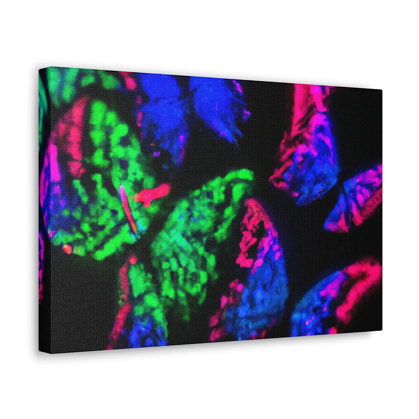 "Nebula of Neon Butterflies" Neon Butterflies  Art Canvas