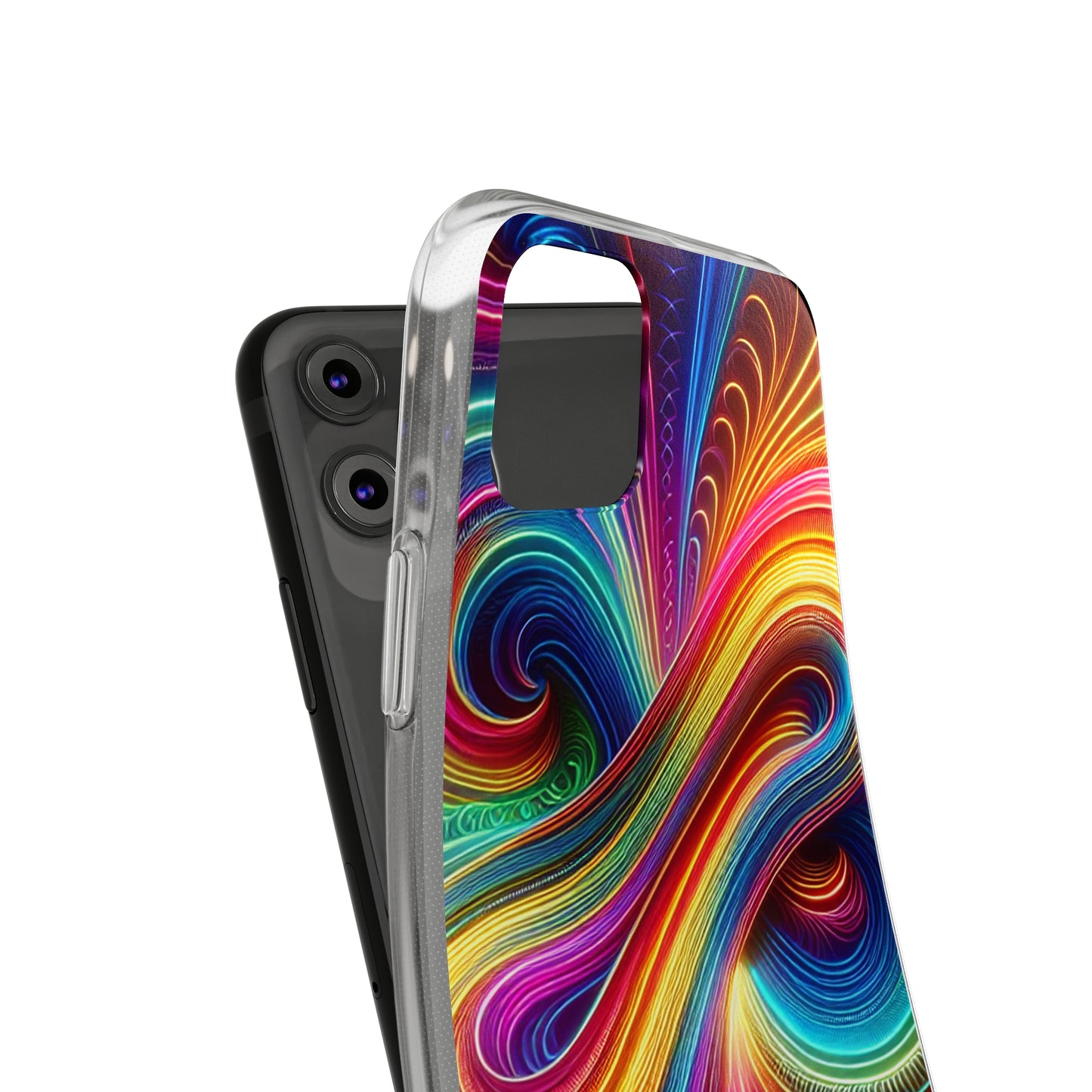 Neon Infinity Vortex Infinity Patterns Art Polycarbonate Phone Case