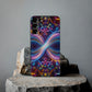 "Neon Infinity Bliss" Infinity Patterns Art Polycarbonate Phone Case