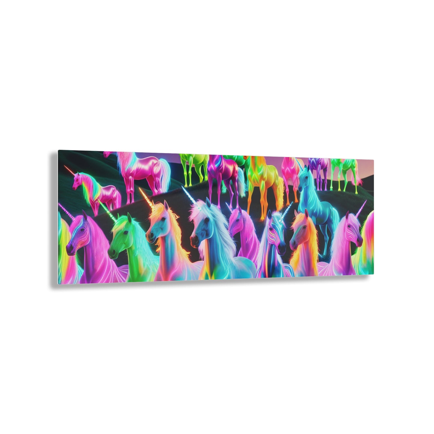 "Rainbow Fantasia" NEON Unocrons Art 1/4" Glossy Acrylic Art