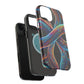 Vibrant Infinity Nocturne Neon Trippy Infinity Patterns Premium Art Magsafe Magnet Tough IPhone 13 14 15 Pro Plus Max and Mini in Matte and Glossy Phone cases