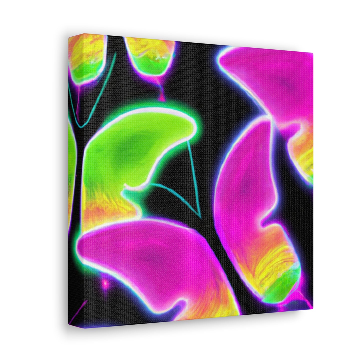 "Neon Butterfly Aurora" Neon Butterflies  Art Canvas