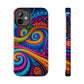 Neon Infinity Illusionz. Trippy Infinity Patterns Tough Phone Case