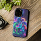 Neon Spectacle of Unicorns Neon Unicorns Premium Art Magsafe Magnet Tough IPhone 13 14 15 Pro Plus Max and Mini in Matte and Glossy Phone cases