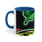"Neon Splendor Symphony" Butterflies 11oz Mug