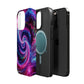 Infinite Neon Horizon Neon Trippy Infinity Patterns Premium Art Magsafe Magnet Tough IPhone 13 14 15 Pro Plus Max and Mini in Matte and Glossy Phone cases