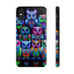Neon Nocturnal Spectacle. NEON Owls Tough Phone Case