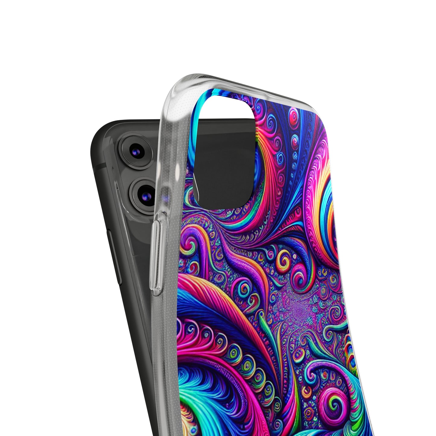 "VibranTrip Neonfinity" Infinity Patterns Art Polycarbonate Phone Case
