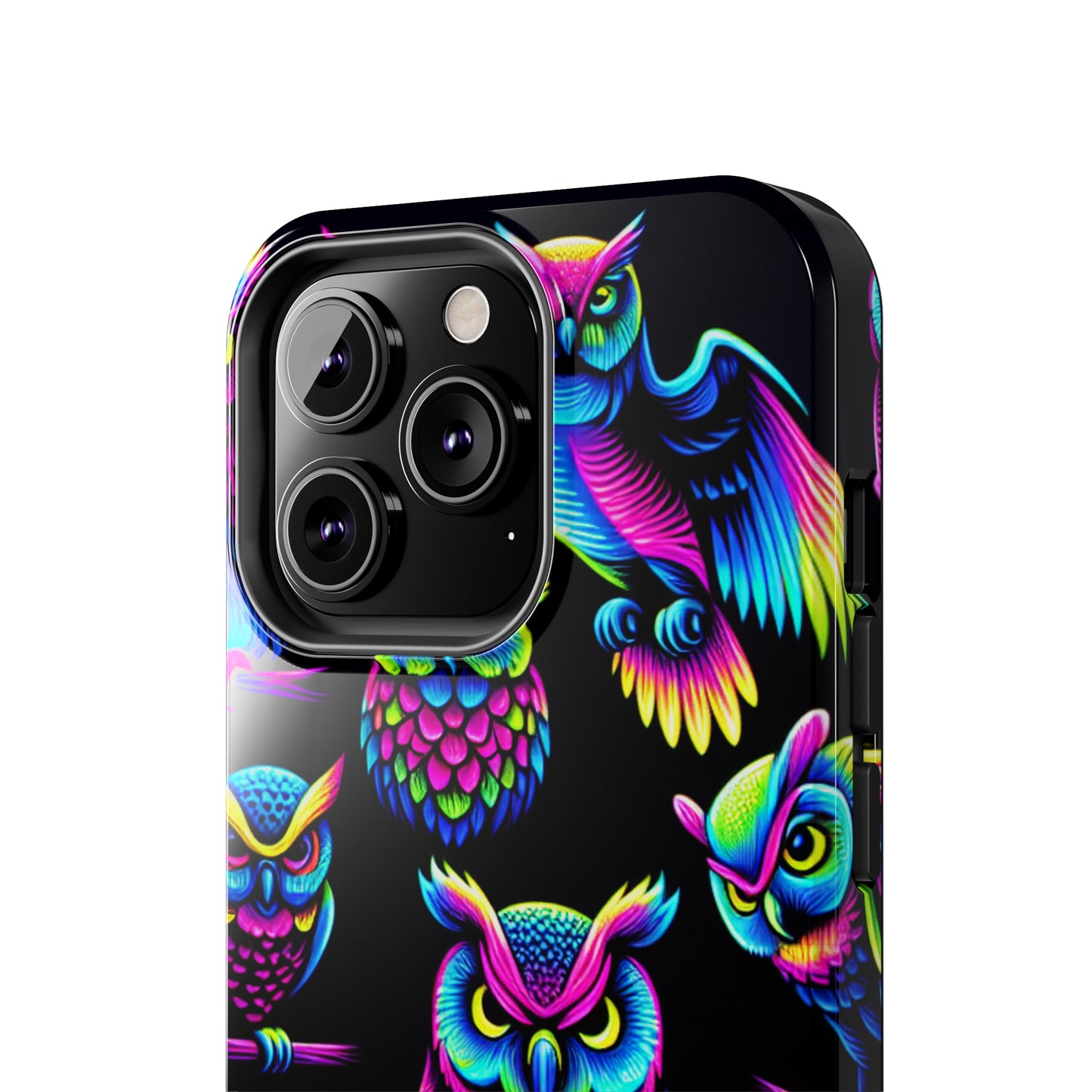 Neon Glowing Owls. NEON Owls Tough Phone Case