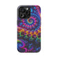 Twilight Infinyscape Neon Trippy Infinity Patterns Premium Art Magsafe Magnet Tough IPhone 13 14 15 Pro Plus Max and Mini in Matte and Glossy Phone cases