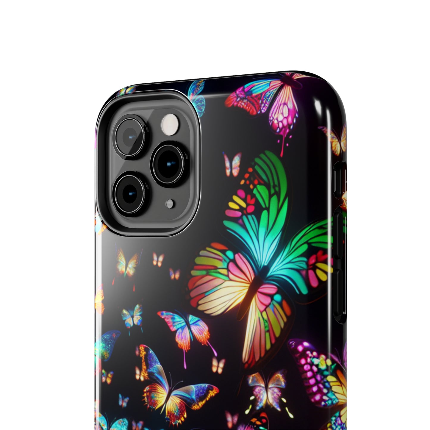 Neon Butterflies Dance NEON Butterflies Tough Phone Case Iphone 6 7 8 9 10 11 12 13 14 SE X XR XS Pro Max Mini Plus