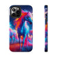 "Neon Dreamscapes: A Pride of Unicorns" NEON Unicorns Tough Phone Case