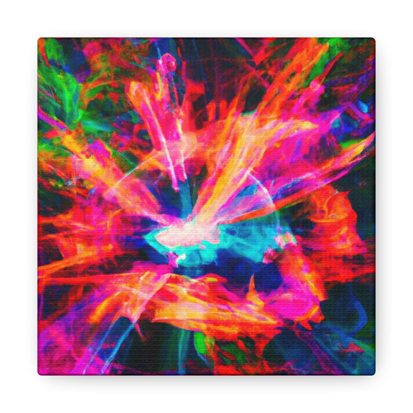 Psychedelic Vortex Spectrums. Trippy Infinity Patterns Art Canvas