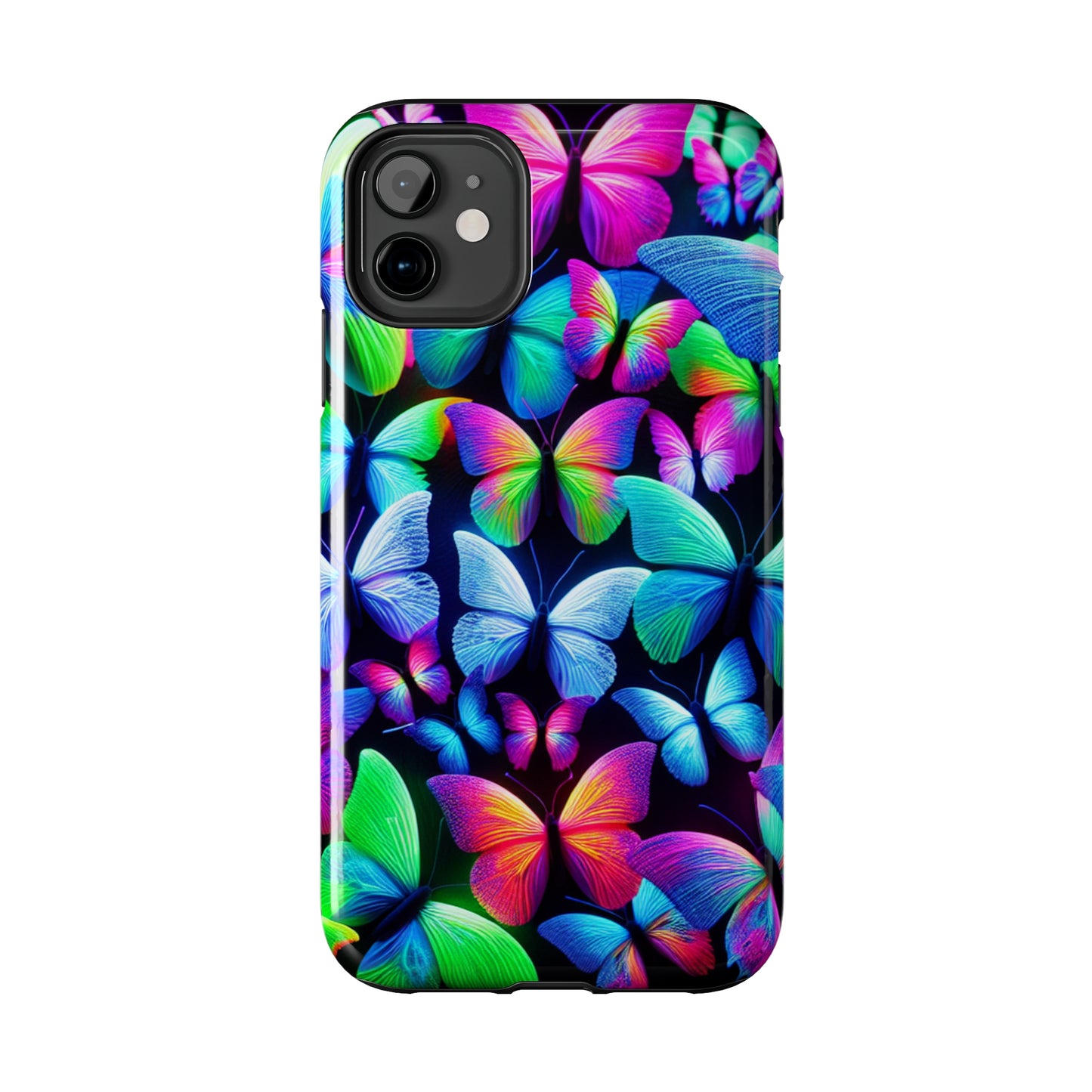 "Neon Splendor" NEON Butterflies Tough Phone Case