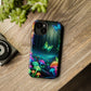 Neon Nocturne. Neon Butterflies and Mushrooms Premium Art Magsafe Magnet Tough IPhone 13 14 15 Pro Plus Max and Mini in Matte and Glossy Phone cases