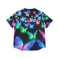 "Electric Flutter" Neon Butterflies Womans Jersey